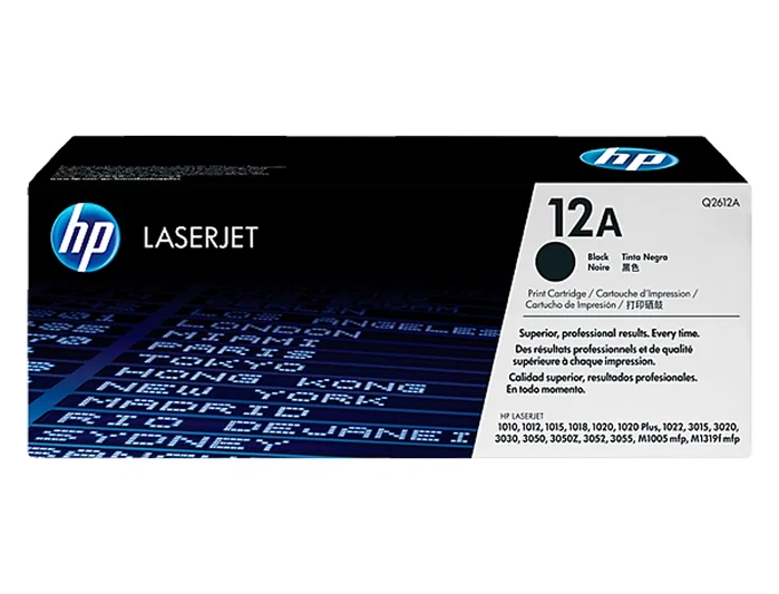 HP 12A Negro (Q2612A) Original LaserJet Toner Cartridge de 2.000 Páginas