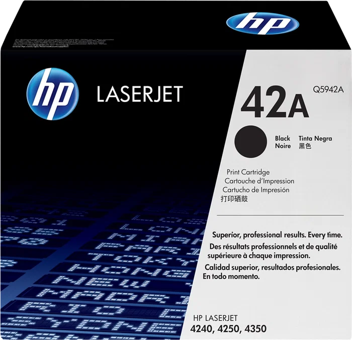 HP Cartucho de tóner 42A Negro (Q5942A) Original HP Cartucho de tóner 42A Negro (Q5942A) Original