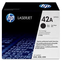 HP Cartucho de tóner original LaserJet 42A Negro (Q5942A)