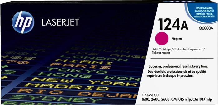 HP 124A Q6003A Magenta Original LaserJet Toner Cartridge