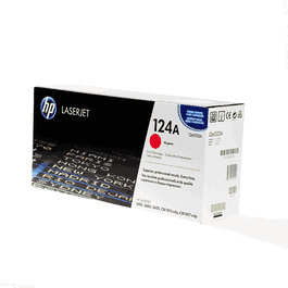 HP Q6003A Cartucho de Tóner Original 124A Magenta para LaserJet 1600, 2600, 2605, CM1015, CM1017 - 2000 páginas