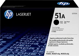HP Cartucho de Tóner Original 51A Negro Q7551A