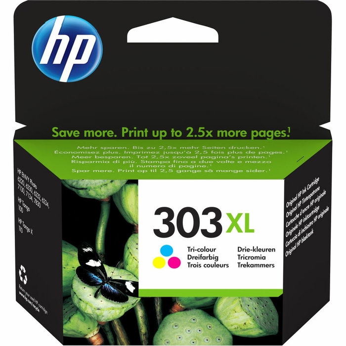 HP Cartucho de Tinta Tricolor Nº 303XL para ENVY Photo 6230, 7130, 7134, 7830 HP Cartucho de Tinta Tricolor Nº 303XL para ENVY Photo 6230, 7130, 7134, 7830
