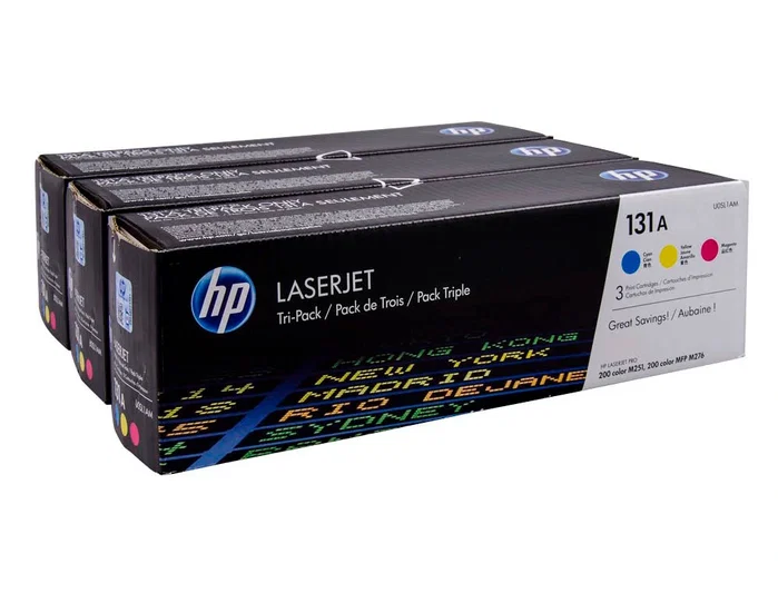 HP 131A Multipack de Tóner Cian, Magenta y Amarillo