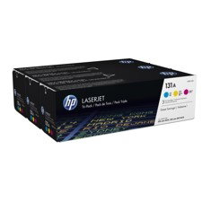 HP 131A Multipack de Tóner Cian, Magenta y Amarillo