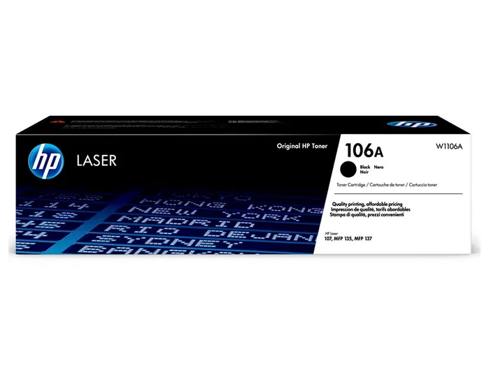 HP 106A W1106A Tóner Negro Original HP 106A W1106A Tóner Negro Original