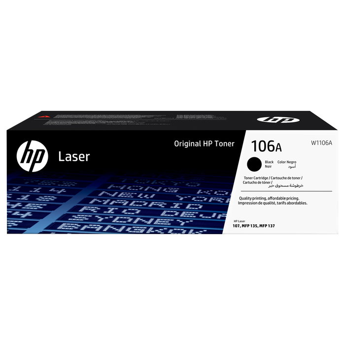HP 106A W1106A Tóner Negro Original HP 106A W1106A Tóner Negro Original
