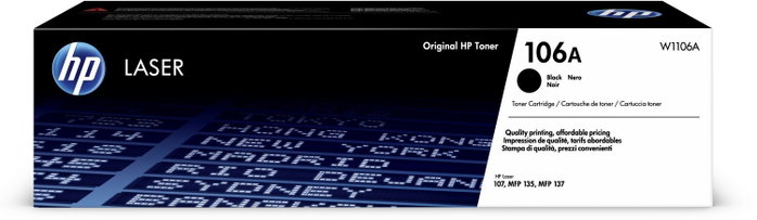 HP 106A W1106A Tóner Negro Original HP 106A W1106A Tóner Negro Original