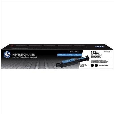 HP Kit de recarga de tóner Neverstop 143AD Negro (Pack de 2)