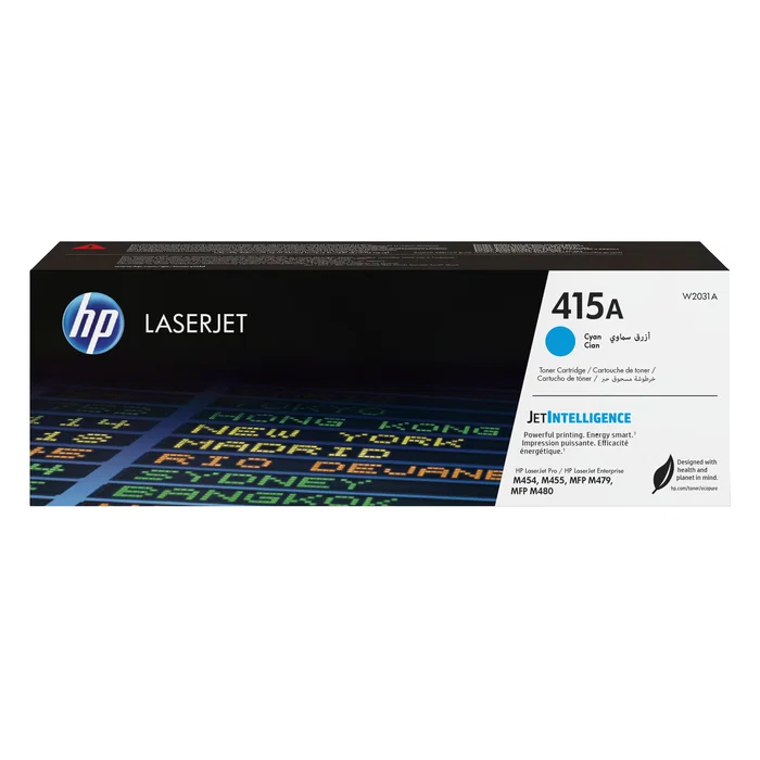 HP 415A Cian (W2031A) Cartucho de Tóner Original HP 415A Cian (W2031A) Cartucho de Tóner Original