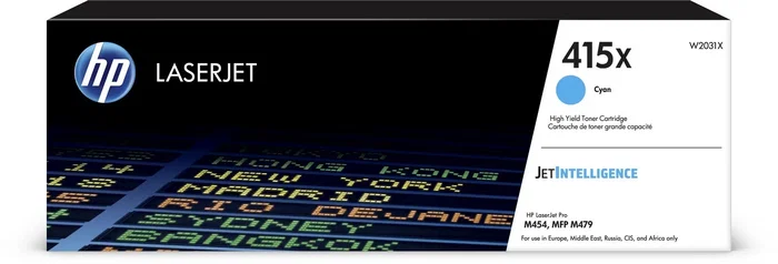 HP 415X W2031X Cartucho de Tóner Cian de Alta Capacidad