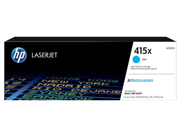 HP 415X W2031X Cartucho de Tóner Cian de Alta Capacidad