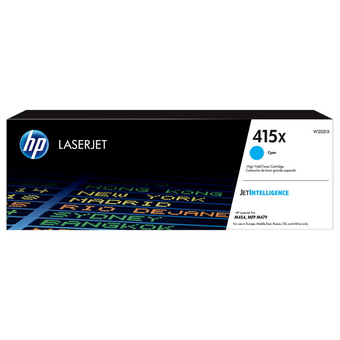 HP 415X W2031X Cartucho de Tóner Cian de Alta Capacidad