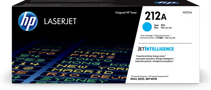 HP Cartucho de tóner Original LaserJet 212A Cian W2121A