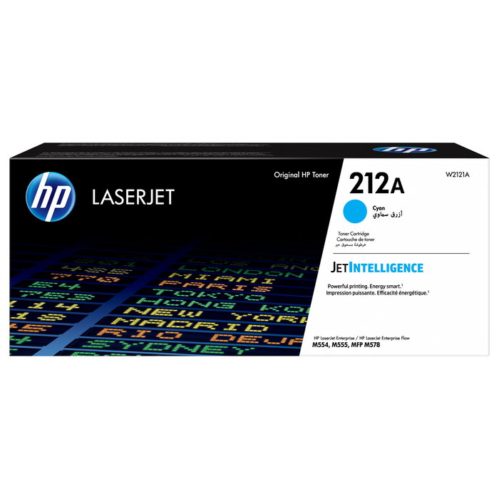 HP Cartucho de tóner Original LaserJet 212A Cian W2121A