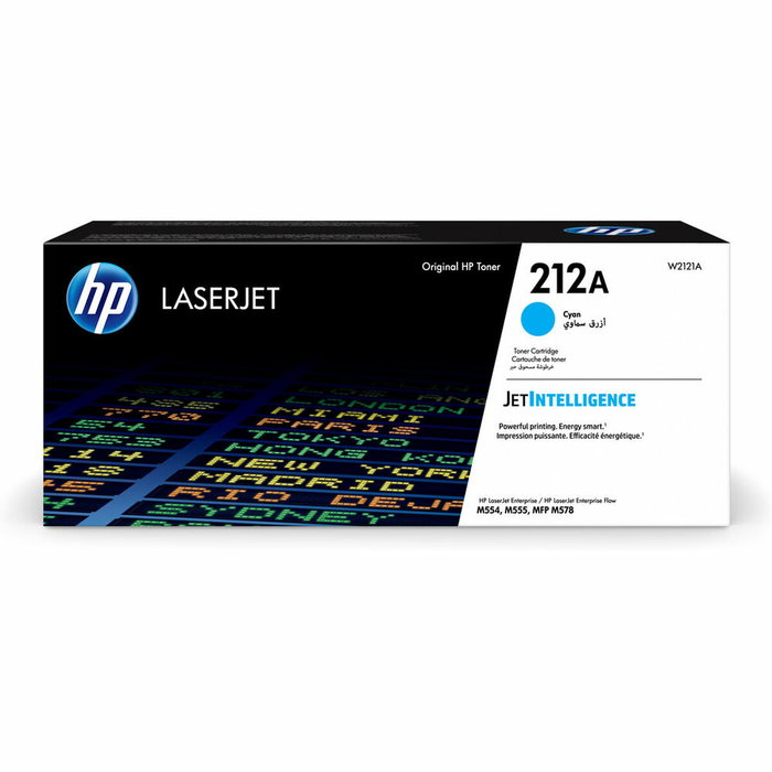 HP Cartucho de tóner Original LaserJet 212A Cian W2121A