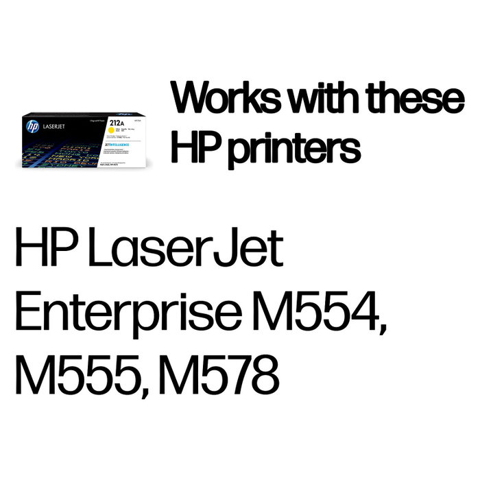 HP Cartucho de tóner Original LaserJet 212A amarillo W2122A