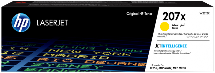 HP Cartucho de tóner Original 207X Amarillo de alta capacidad