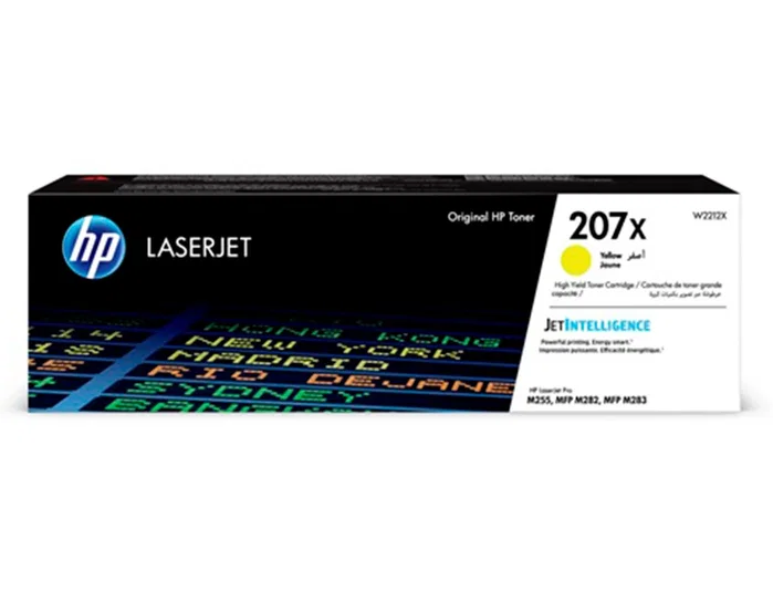 HP Cartucho de tóner 207X W2212X Amarillo HP Cartucho de tóner 207X W2212X Amarillo