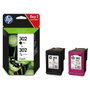 HP Paquete de ahorro 302 de 2 cartuchos de tinta Negro y Tricolor (X4D37AE)
