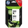 HP Paquete de ahorro 302 de 2 cartuchos de tinta Negro y Tricolor (X4D37AE)