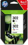HP Paquete de ahorro 302 de 2 cartuchos de tinta Negro y Tricolor (X4D37AE)