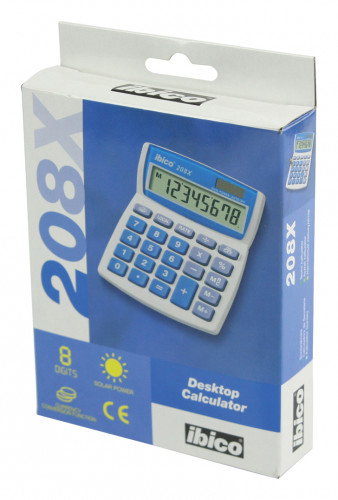 Ibico Calculadora 208X 8 Dígitos Solar/Pila