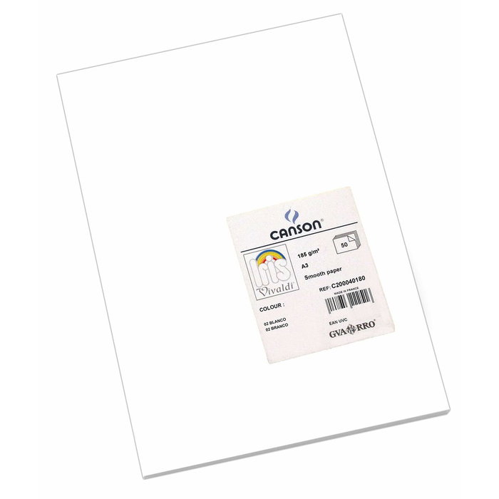 Iris Cartulina Blanca A3 185g - 50 Unidades