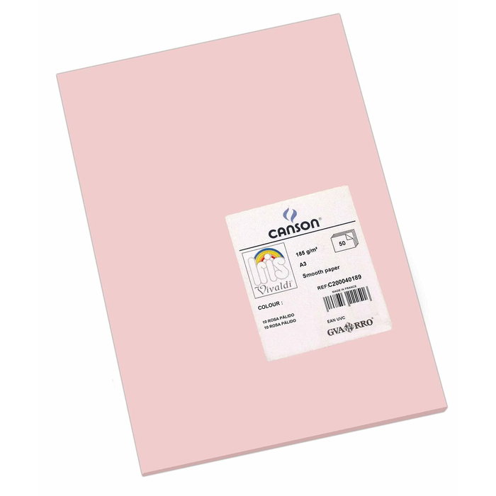 Guarro Cartulina Rosa Din A3 185g - 50 Unidades