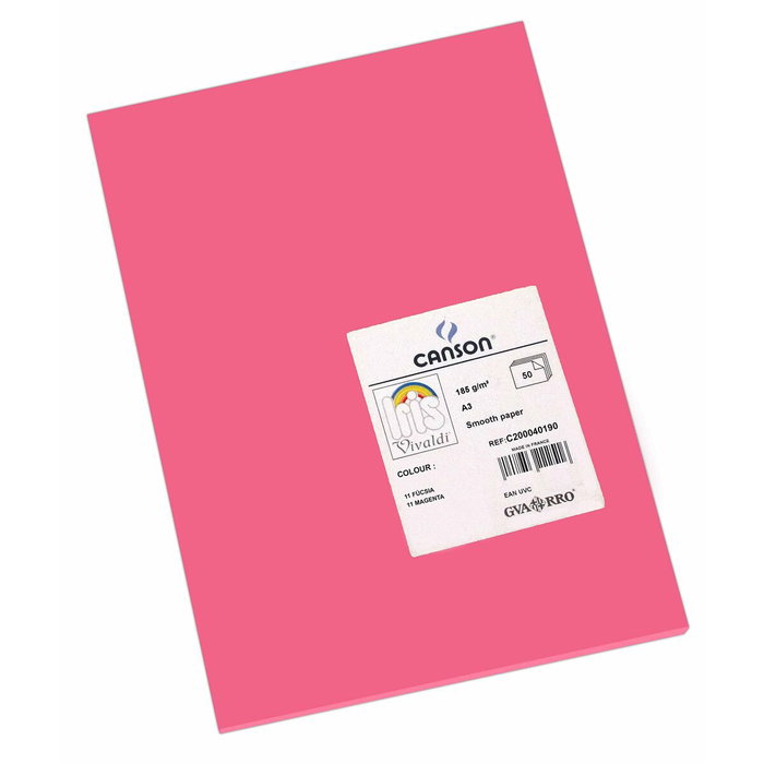 Guarro Cartulina Din A3 Fucsia 185g Guarro Cartulina Din A3 Fucsia 185g
