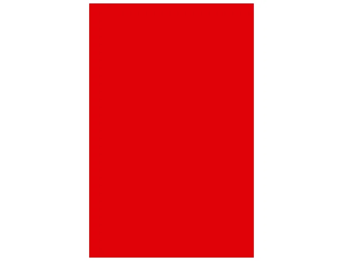 Guarro Cartulina Roja DIN A3, 185 g, Paquete de 50 Hojas, Color en Pasta, Superficie Satinada, para Dibujo y Manualidades, Certificado FSC