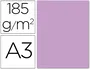 Guarro Cartulina Din A3, Color Lila, 185 g/m², Paquete de 50 Hojas, Certificado FSC - Para Dibujo y Manualidades