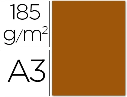 Guarro Cartulina Din A3 Marrón Chocolate 185g Guarro Cartulina Din A3 Marrón Chocolate 185g