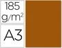 Guarro Cartulina Din A3 Marrón Chocolate 185g