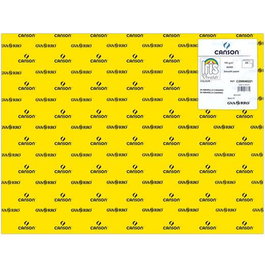 Guarro Cartulina Amarillo Canario 185 gr, 50x65 cm, 25 Hojas, Color en Pasta, Superficie Satinada y Regular para Dibujo y Manualidades