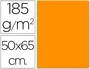 Guarro Cartulina Naranja 50x65 cm 185 g - 25 unidades