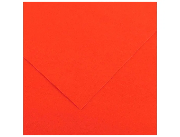 Guarro Cartulina Color Tomate 50x65 cm 185 g, Paquete de 25 Hojas, Certificado FSC