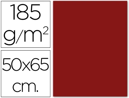Guarro Cartulina Granate 50x65 cm 185g Guarro Cartulina Granate 50x65 cm 185g