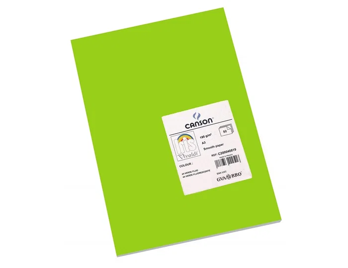 Guarro Cartulina Verde Fluorescente Din A3 185 g