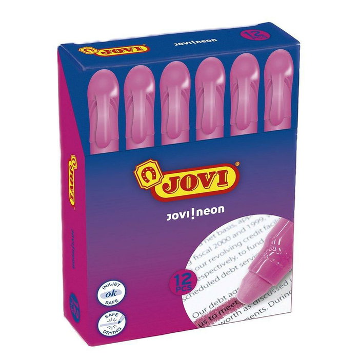 Jovi Marcador Gel Neón en Stick Rosa Jovi Marcador Gel Neón en Stick Rosa