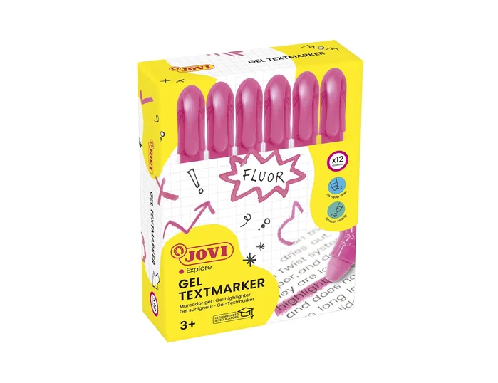 Jovi Marcador Gel Neón en Stick Rosa Jovi Marcador Gel Neón en Stick Rosa
