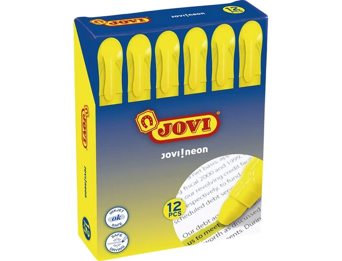 Jovi Marcador Gel Neón en Stick Amarillo Jovi Marcador Gel Neón en Stick Amarillo