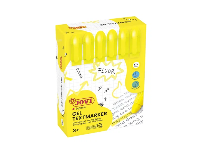 Jovi Marcador Gel Neón en Stick Amarillo Jovi Marcador Gel Neón en Stick Amarillo