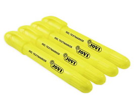 Marcador Fluor Gel Jovi Caja De 12 Amarillo