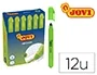 Jovi Marcador de Cera Gel Fluorescente Verde - Caja de 12 Unidades