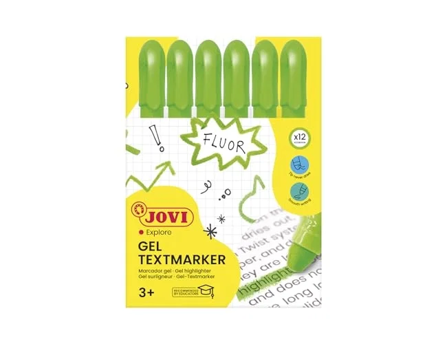 Jovi Marcador Gel Neón en Stick Verde
