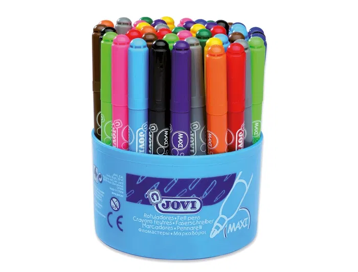 Jovi Rotuladores Maxi Colores Surtidos Bote 48 Unidades