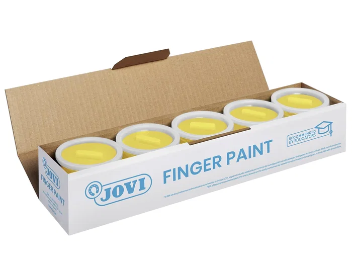 Jovi Estuche de Pintura de Dedos Amarillo 5 Botes de 125ml Jovi Estuche de Pintura de Dedos Amarillo 5 Botes de 125ml