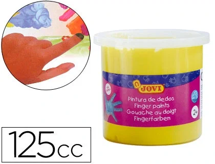 Jovi Estuche de Pintura de Dedos Amarillo 5 Botes de 125ml Jovi Estuche de Pintura de Dedos Amarillo 5 Botes de 125ml