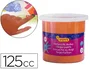 Jovi Pintura De Dedos Estuche 5 Botes 125 mL Naranja, Lavable, Sin Gluten, No Tóxica